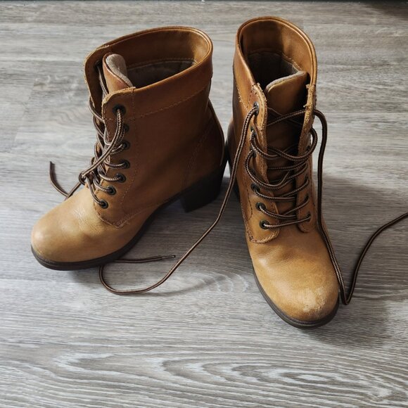 Kodiak Brown Lace-Up Combat Boots - size 6.5 - Picture 1 of 1